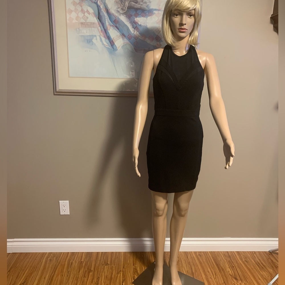 Dynamite Elegant Black Dress Form Fitting Size Small